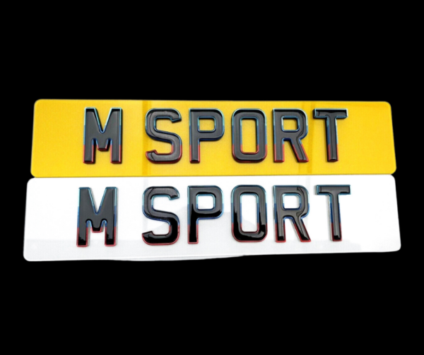 3d gel bmw m sport plates (set)
