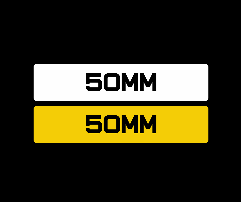 50mm metro style registration plates 50mm metro style registration plates