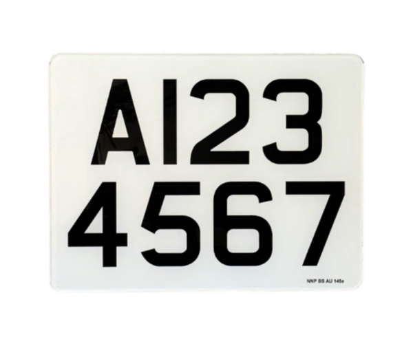 eu trailer / caravan plate