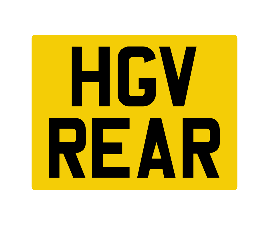 11' x 8' hgv rear plate