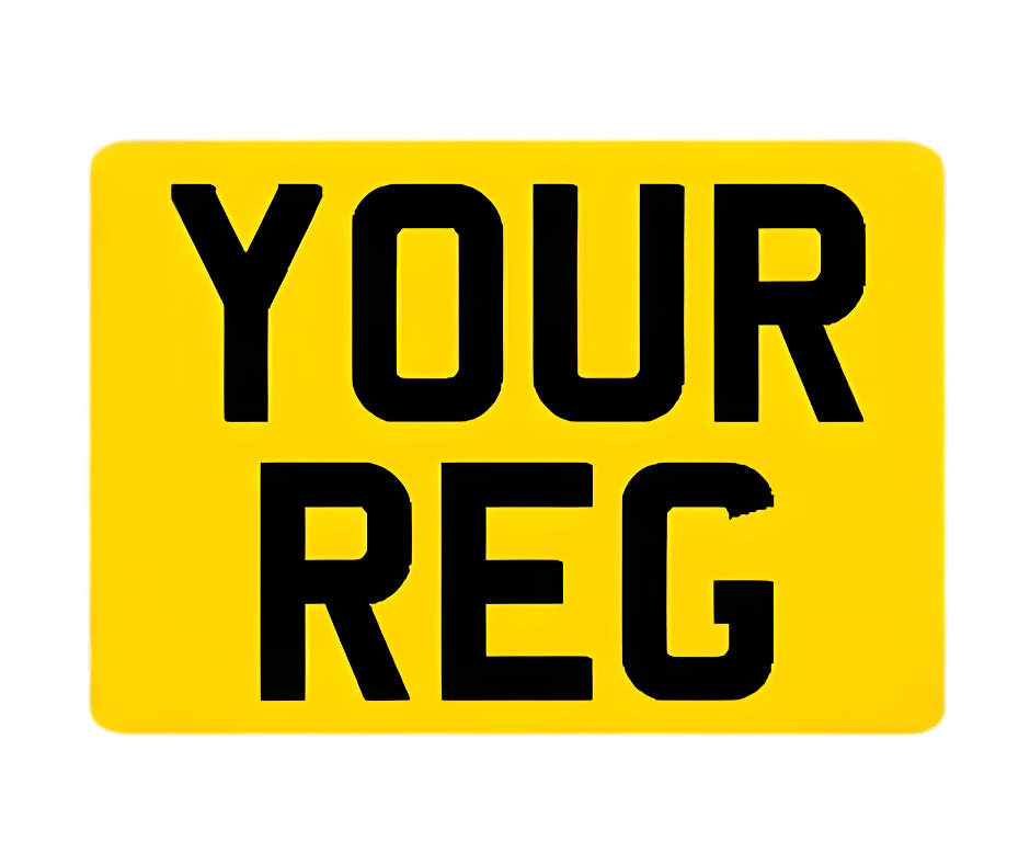 rear motorbike number plate 9x7'' (228x178mm)